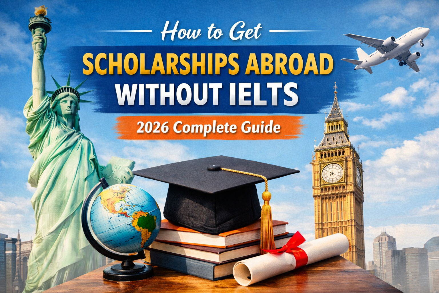 How to Get Scholarships Abroad Without IELTS