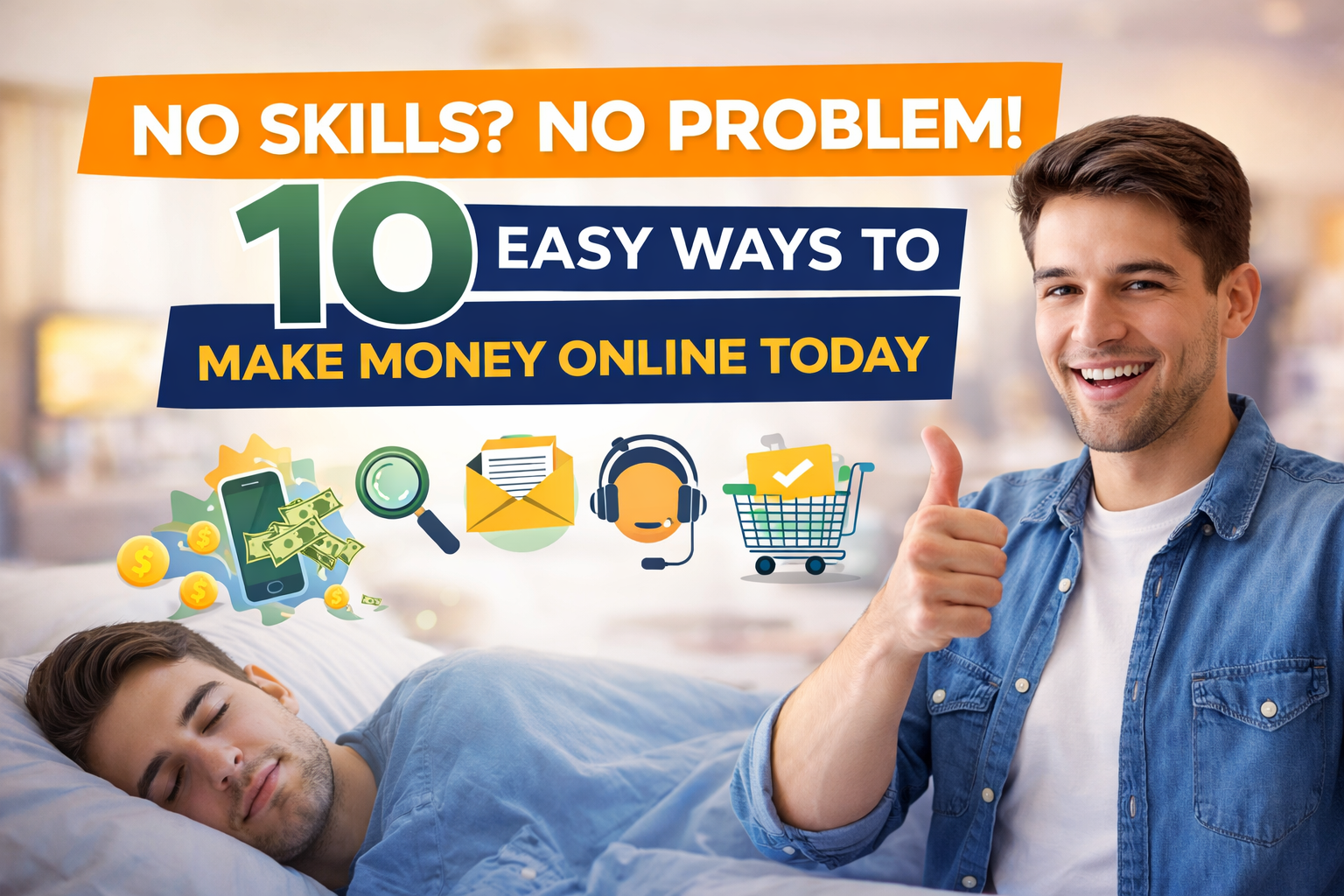 No Skills No Problem! 10 Easy Ways to Make Money Online Today