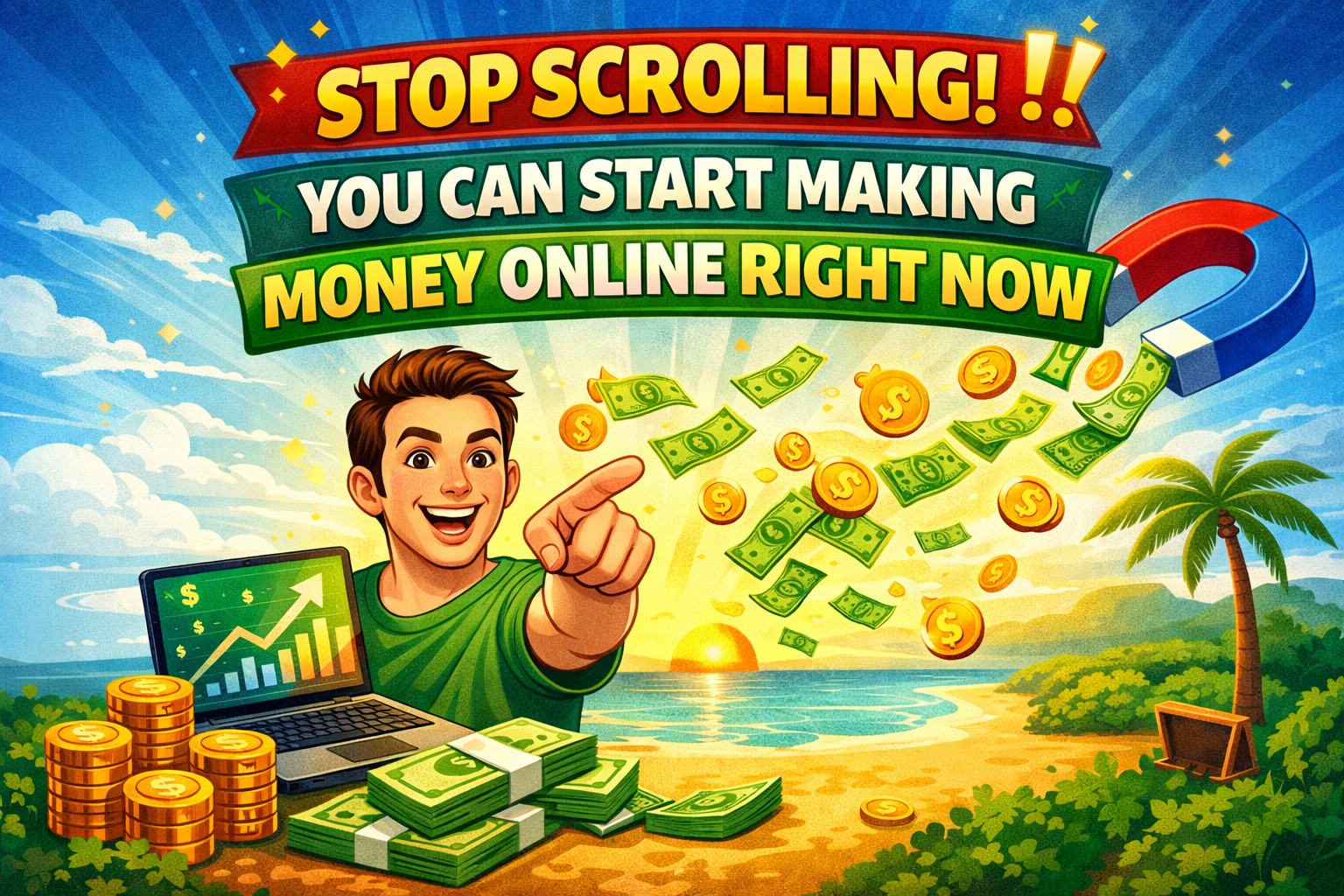 Stop Scrolling! You Can Start Making Money Online Right Now